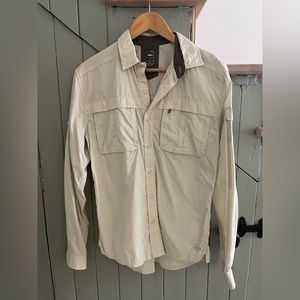 REI Beige Fishing Shirt (Size Small)